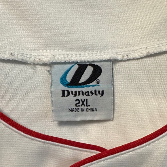 Indians Men's Baseball Jersey - Navy and White - Picture 2 of 4